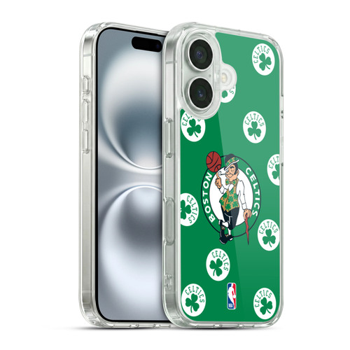 NBA Boston Celtics Patterns Soft Gel Case for Apple iPhone 16 & MagSafe