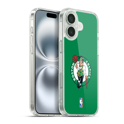 NBA Boston Celtics Plain Soft Gel Case for Apple iPhone 16 Plus & MagSafe