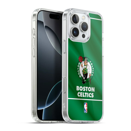 NBA Boston Celtics Horizontal Banner Soft Gel Case for Apple iPhone 16 Pro Max & MagSafe
