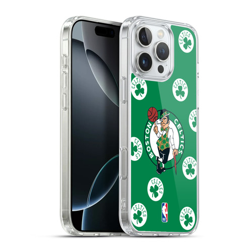 NBA Boston Celtics Patterns Soft Gel Case for Apple iPhone 16 Pro Max & MagSafe
