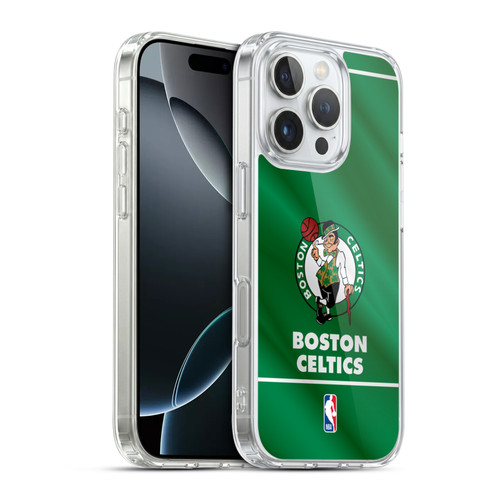 NBA Boston Celtics Horizontal Banner Soft Gel Case for Apple iPhone 16 Pro & MagSafe