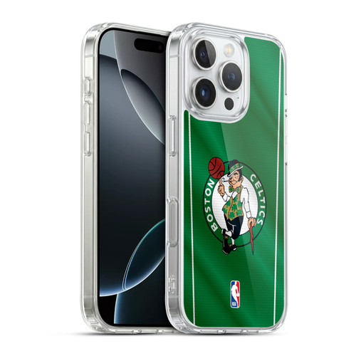 NBA Boston Celtics Vertical Banner Soft Gel Case for Apple iPhone 16 Pro & MagSafe