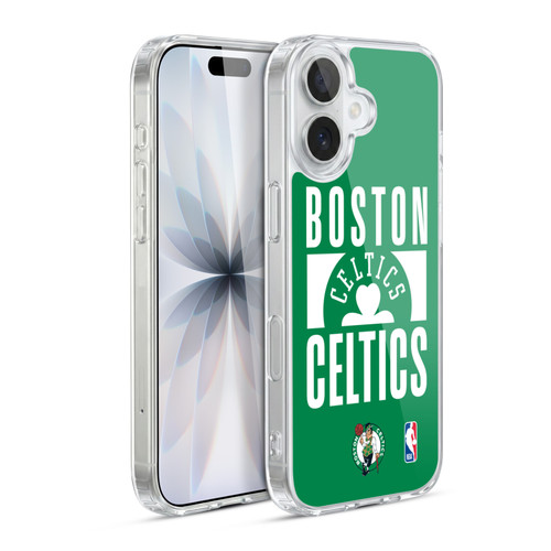 NBA Boston Celtics Typography Soft Gel Case for Apple iPhone 17