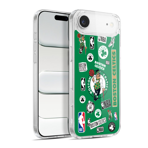 NBA Boston Celtics Sticker Collage Soft Gel Case for Apple iPhone 17 Air