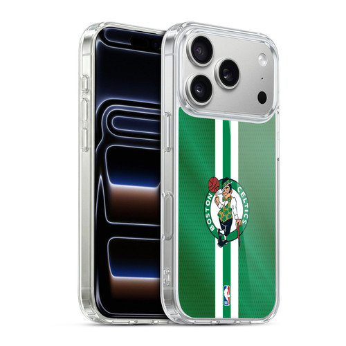 NBA Boston Celtics Stripes Soft Gel Case for Apple iPhone 17 Pro