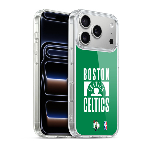 NBA Boston Celtics Typography Soft Gel Case for Apple iPhone 17 Pro