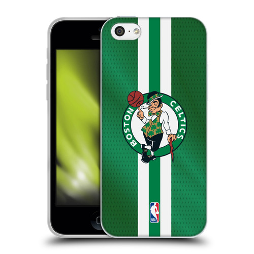 NBA Boston Celtics Stripes Soft Gel Case for Apple iPhone 5c