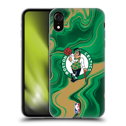 NBA Boston Celtics Marble Agates Soft Gel Case for Apple iPhone XR
