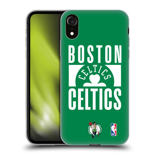 NBA Boston Celtics Typography Soft Gel Case for Apple iPhone XR