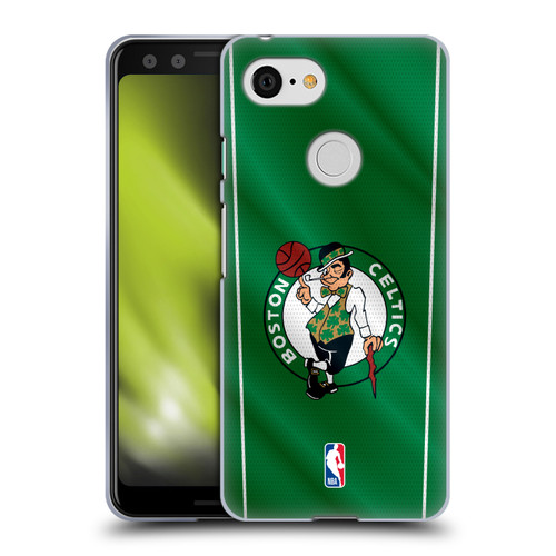 NBA Boston Celtics Vertical Banner Soft Gel Case for Google Pixel 3
