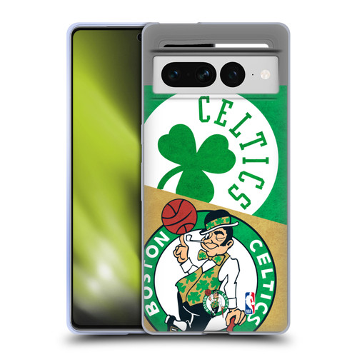 NBA Boston Celtics Half Oversized Soft Gel Case for Google Pixel 7 Pro