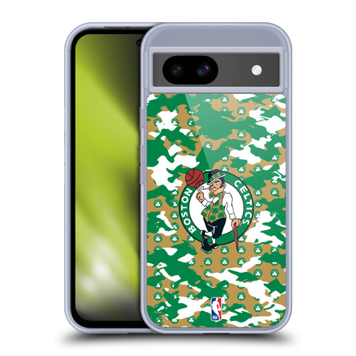 NBA Boston Celtics Camouflage Soft Gel Case for Google Pixel 8a