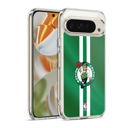 NBA Boston Celtics Stripes Soft Gel Case for Google Pixel 9 / Pixel 9 Pro