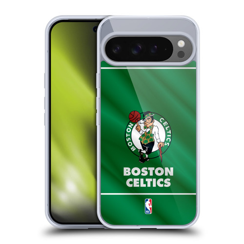 NBA Boston Celtics Horizontal Banner Soft Gel Case for Google Pixel 9 Pro XL