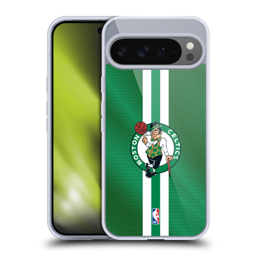 NBA Boston Celtics Stripes Soft Gel Case for Google Pixel 9 Pro XL