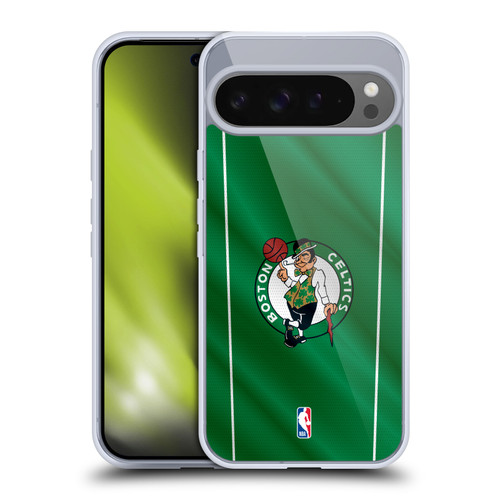 NBA Boston Celtics Vertical Banner Soft Gel Case for Google Pixel 9 Pro XL