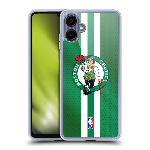 NBA Boston Celtics Stripes Soft Gel Case for Samsung Galaxy A06 4G