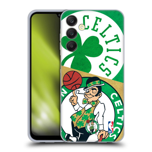 NBA Boston Celtics Half Oversized Soft Gel Case for Samsung Galaxy A25 5G