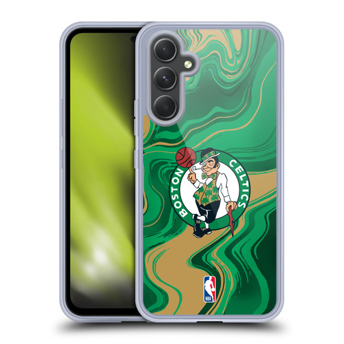 NBA Boston Celtics Marble Agates Soft Gel Case for Samsung Galaxy A54 5G