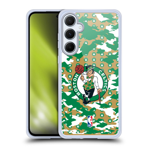 NBA Boston Celtics Camouflage Soft Gel Case for Samsung Galaxy A55 5G