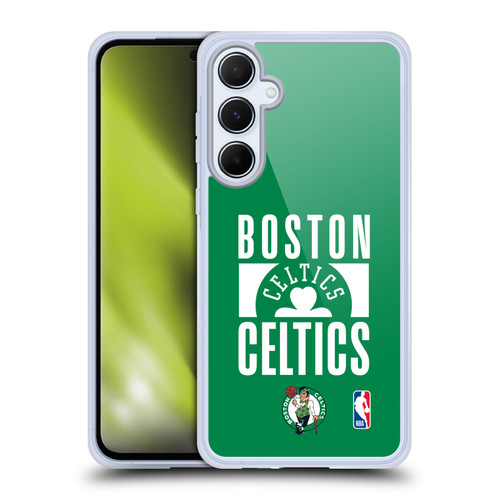 NBA Boston Celtics Typography Soft Gel Case for Samsung Galaxy A55 5G