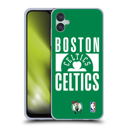 NBA Boston Celtics Typography Soft Gel Case for Samsung Galaxy M04 5G / A04e