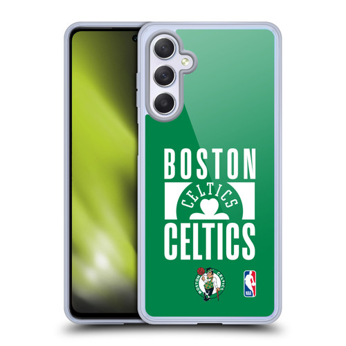 NBA Boston Celtics Typography Soft Gel Case for Samsung Galaxy M54 5G