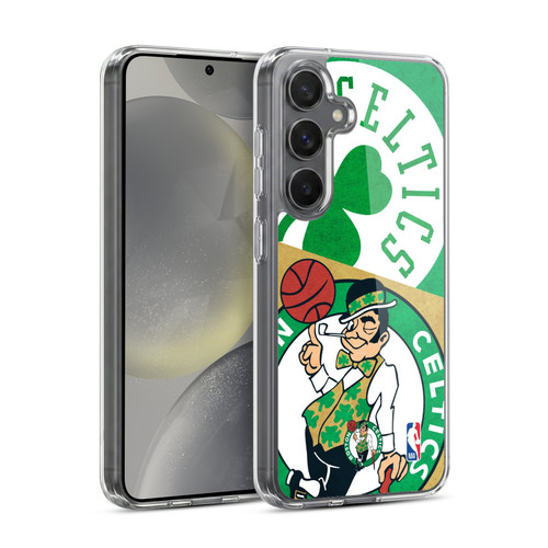 NBA Boston Celtics Half Oversized Soft Gel Case for Samsung Galaxy S24 5G & MagSafe