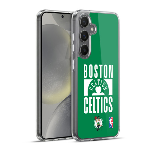 NBA Boston Celtics Typography Soft Gel Case for Samsung Galaxy S24+ 5G & MagSafe