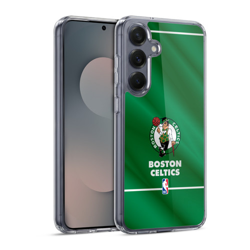 NBA Boston Celtics Horizontal Banner Soft Gel Case for Samsung Galaxy S25 & MagSafe