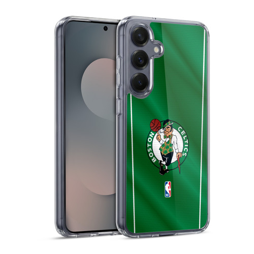 NBA Boston Celtics Vertical Banner Soft Gel Case for Samsung Galaxy S25 & MagSafe