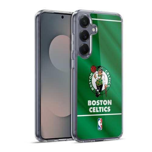 NBA Boston Celtics Horizontal Banner Soft Gel Case for Samsung Galaxy S25+ & MagSafe