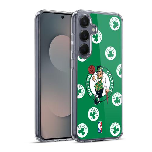 NBA Boston Celtics Patterns Soft Gel Case for Samsung Galaxy S25+ & MagSafe