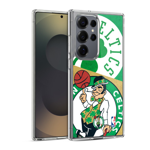 NBA Boston Celtics Half Oversized Soft Gel Case for Samsung Galaxy S25 Ultra & MagSafe