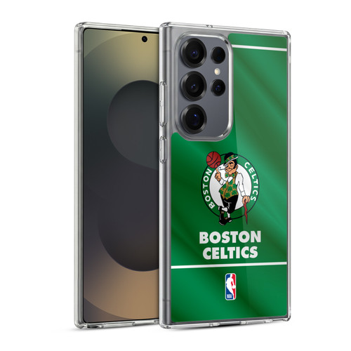 NBA Boston Celtics Horizontal Banner Soft Gel Case for Samsung Galaxy S25 Ultra & MagSafe