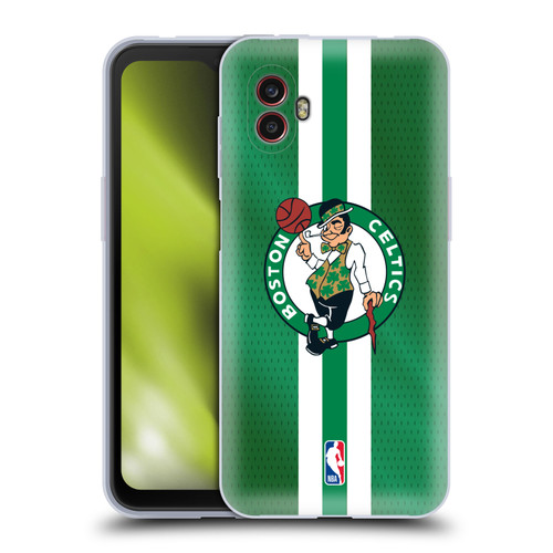 NBA Boston Celtics Stripes Soft Gel Case for Samsung Galaxy Xcover6 Pro/Pro2
