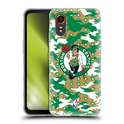 NBA Boston Celtics Camouflage Soft Gel Case for Samsung Galaxy Xcover7 5G