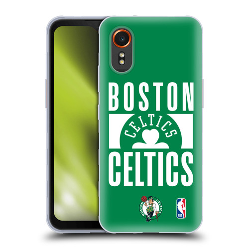 NBA Boston Celtics Typography Soft Gel Case for Samsung Galaxy Xcover7 5G