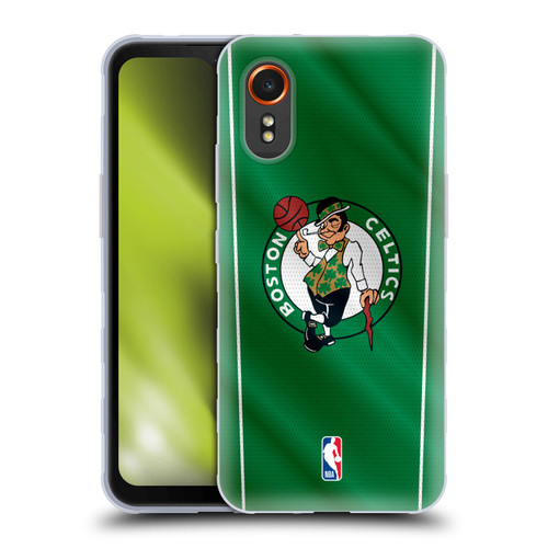 NBA Boston Celtics Vertical Banner Soft Gel Case for Samsung Galaxy Xcover7 5G