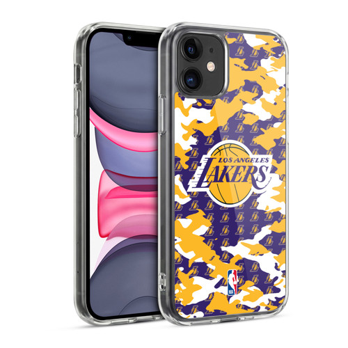 NBA Los Angeles Lakers Camouflage Soft Gel Case for Apple iPhone 11