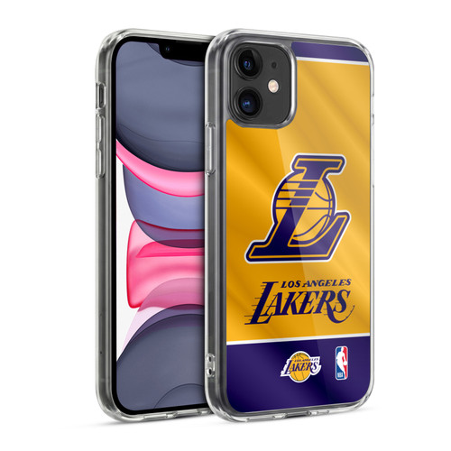 NBA Los Angeles Lakers Horizontal Banner Soft Gel Case for Apple iPhone 11