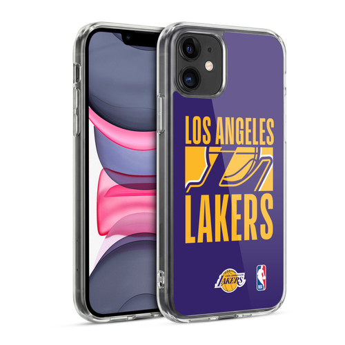 NBA Los Angeles Lakers Typography Soft Gel Case for Apple iPhone 11