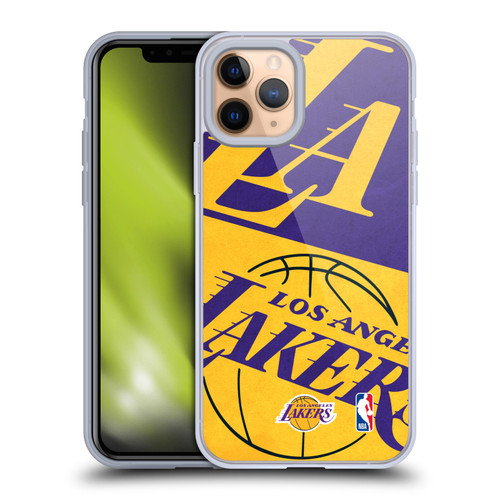 NBA Los Angeles Lakers Half Oversized Soft Gel Case for Apple iPhone 11 Pro & MagSafe