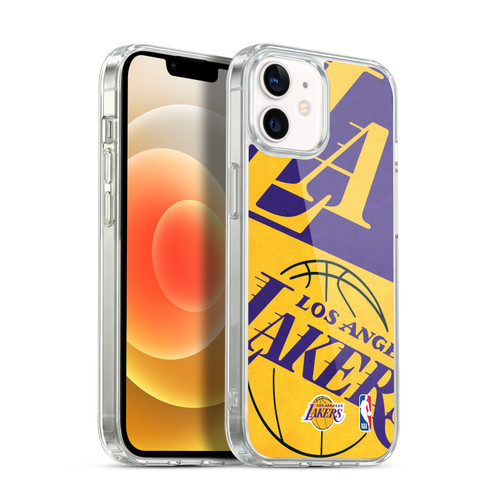 NBA Los Angeles Lakers Half Oversized Soft Gel Case for Apple iPhone 12 / iPhone 12 Pro & MagSafe
