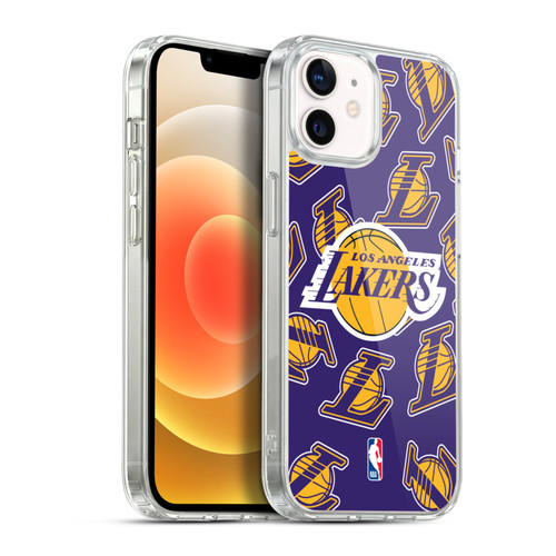NBA Los Angeles Lakers Patterns Soft Gel Case for Apple iPhone 12 / iPhone 12 Pro & MagSafe