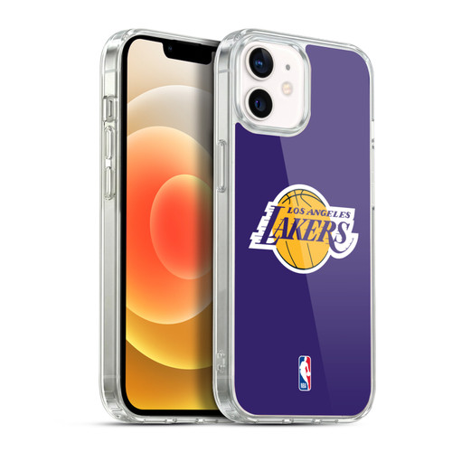 NBA Los Angeles Lakers Plain Soft Gel Case for Apple iPhone 12 / iPhone 12 Pro & MagSafe