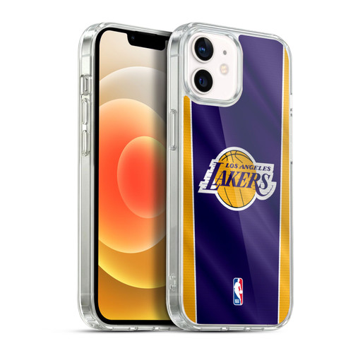 NBA Los Angeles Lakers Vertical Banner Soft Gel Case for Apple iPhone 12 / iPhone 12 Pro & MagSafe