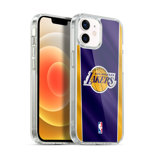 NBA Los Angeles Lakers Vertical Banner Soft Gel Case for Apple iPhone 12 / iPhone 12 Pro & MagSafe