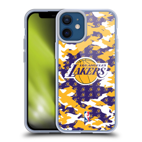 NBA Los Angeles Lakers Camouflage Soft Gel Case for Apple iPhone 12 Mini & MagSafe