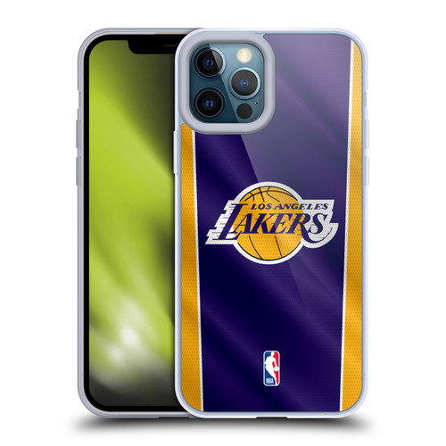 NBA Los Angeles Lakers Vertical Banner Soft Gel Case for Apple iPhone 12 Pro Max